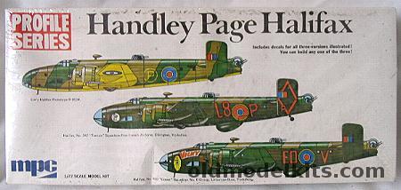 MPC 1/72 HP Halifax Profile Series - Prototype R9543 / No.347 'Tunisie' Free French Air Force / No.408  'Goose' Sq  No.6 Group Yorkshire, 2-2504 plastic model kit